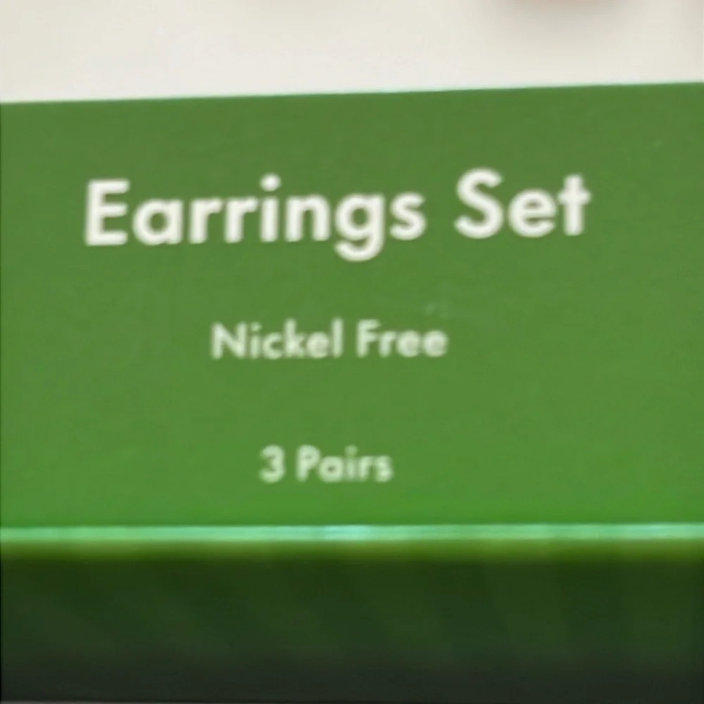Kate Spade 3 Pair Novelty Earring Set Strawberries Fries Champagne NWT